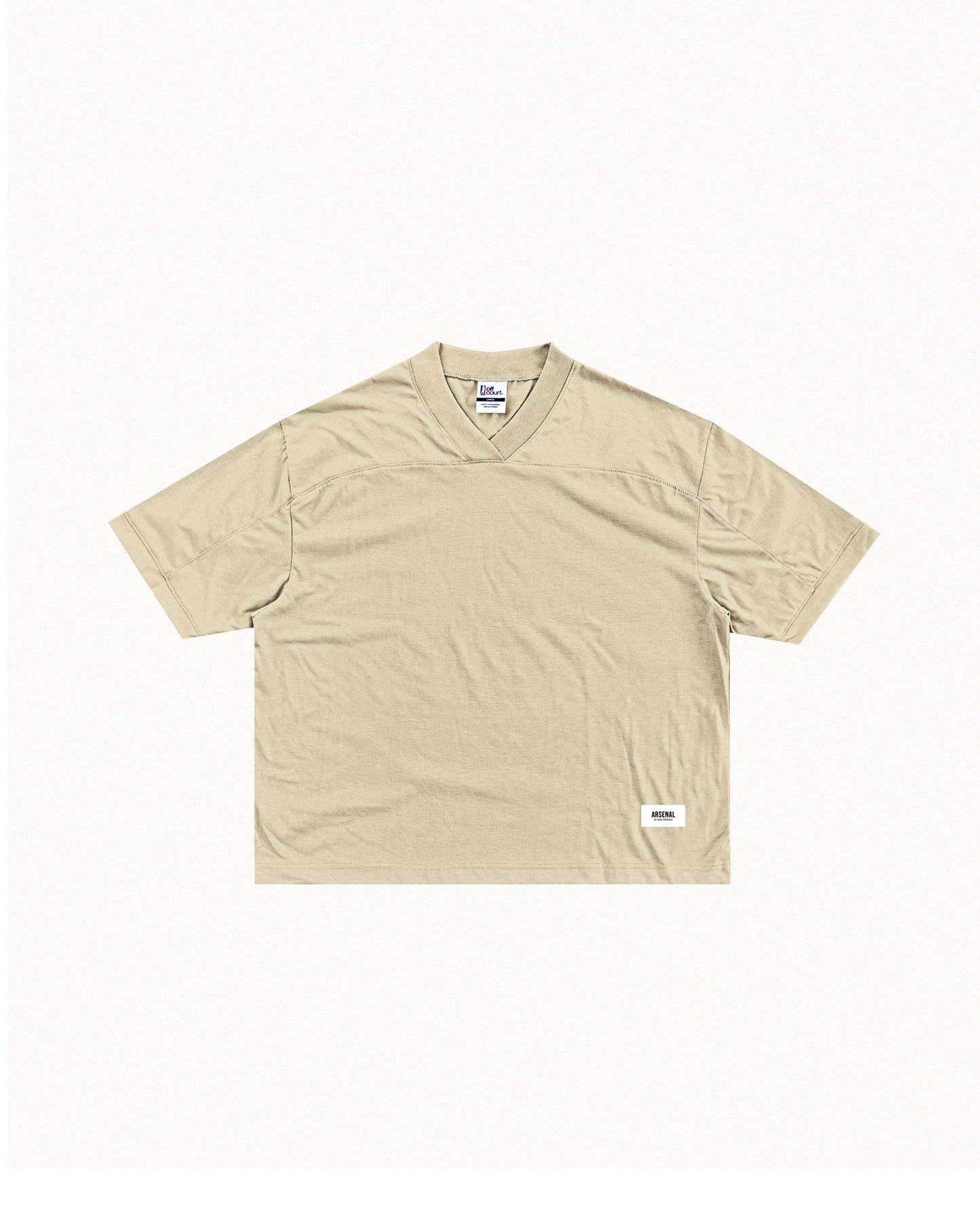 Essential Cropped Football Oversized Cotton Tees
