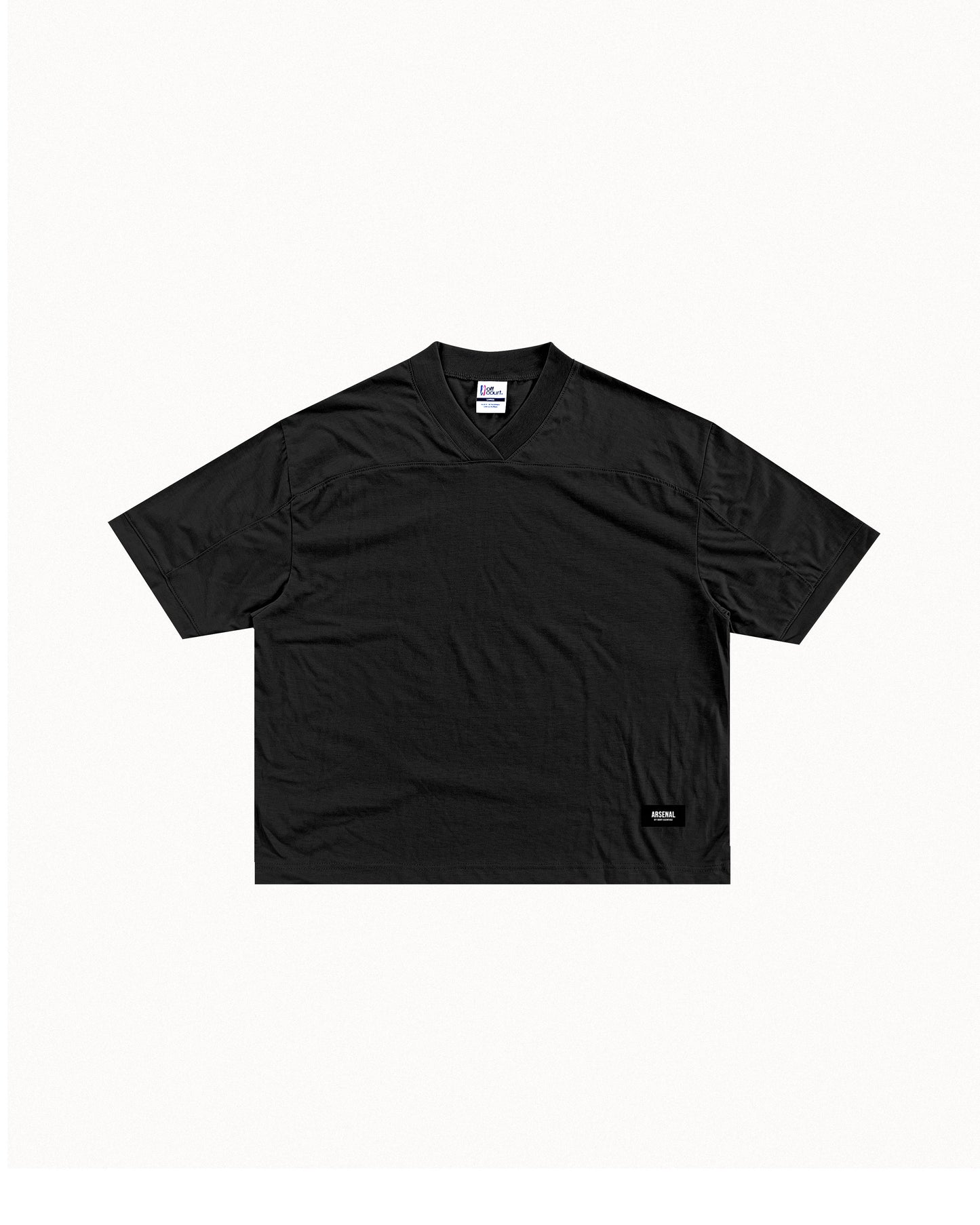 Essential Cropped Football Oversized Cotton Tees