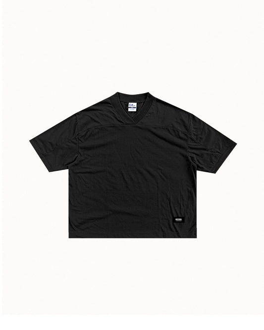 Essential Cropped Football Oversized Cotton Tees