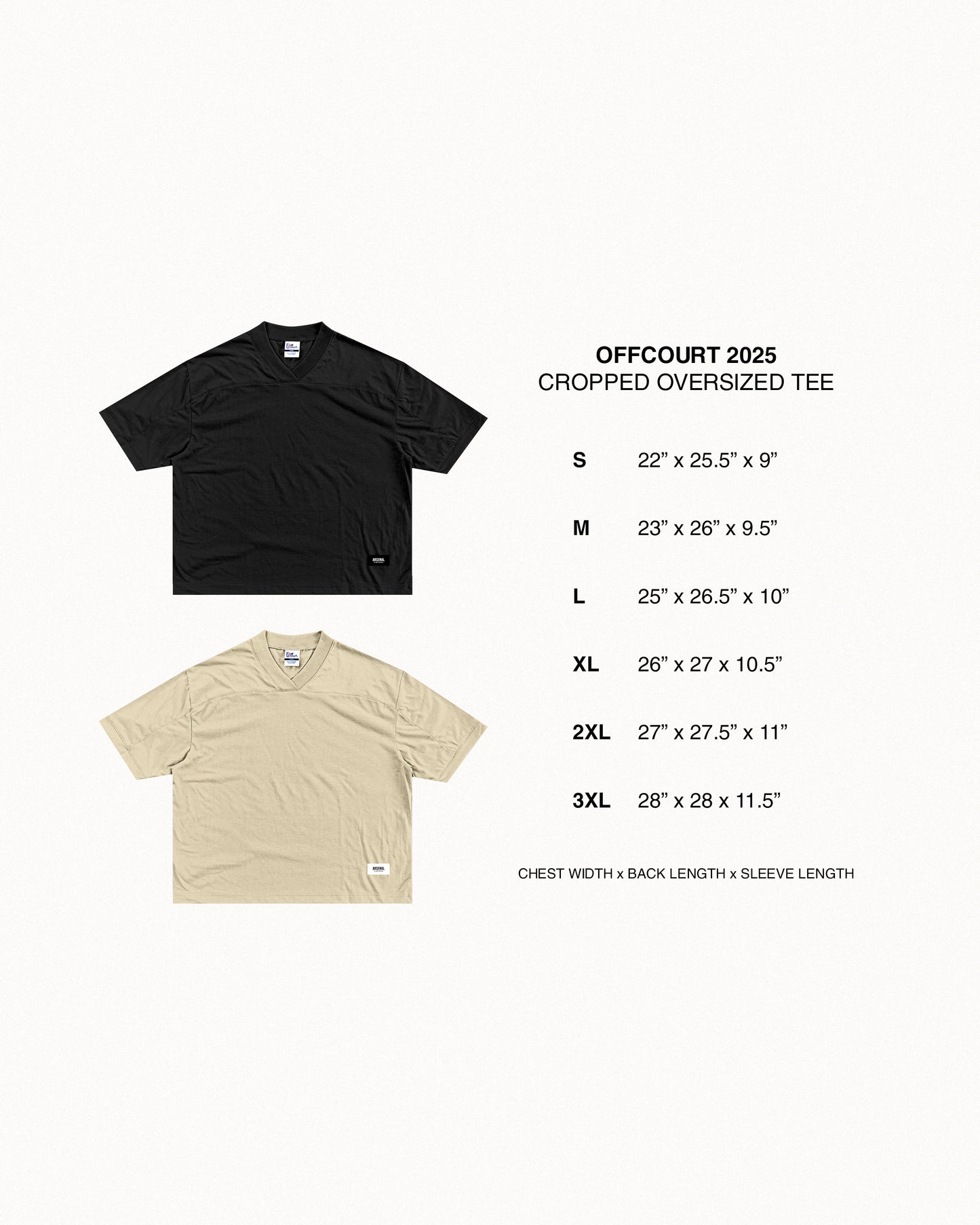 Essential Cropped Football Oversized Cotton Tees