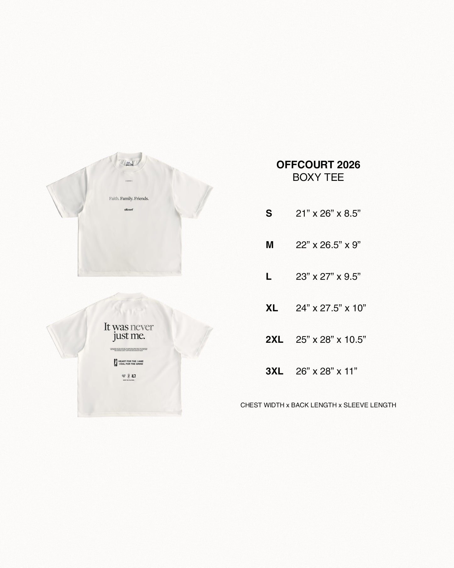 "Guided" Manifesto Off-White Statement Tee