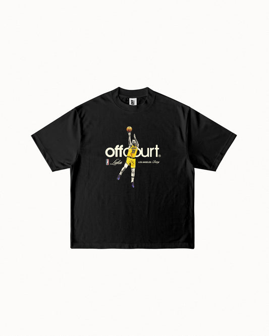 "LA Rising" Luka Black Graphic Tee