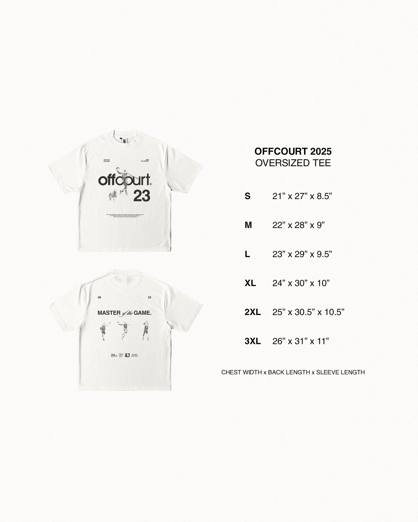 "Master of the Game" Off-white Graphic Tee