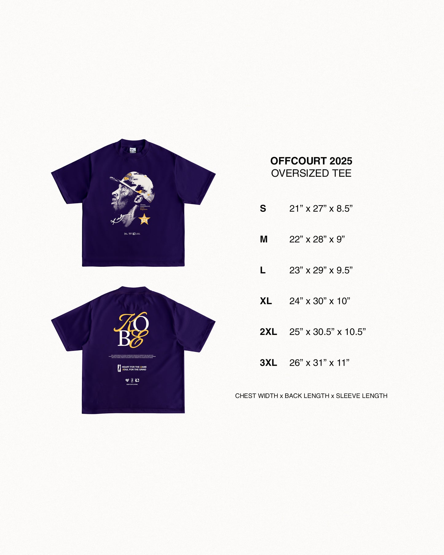 "Never Forgotten" Mamba Day Graphic Tee