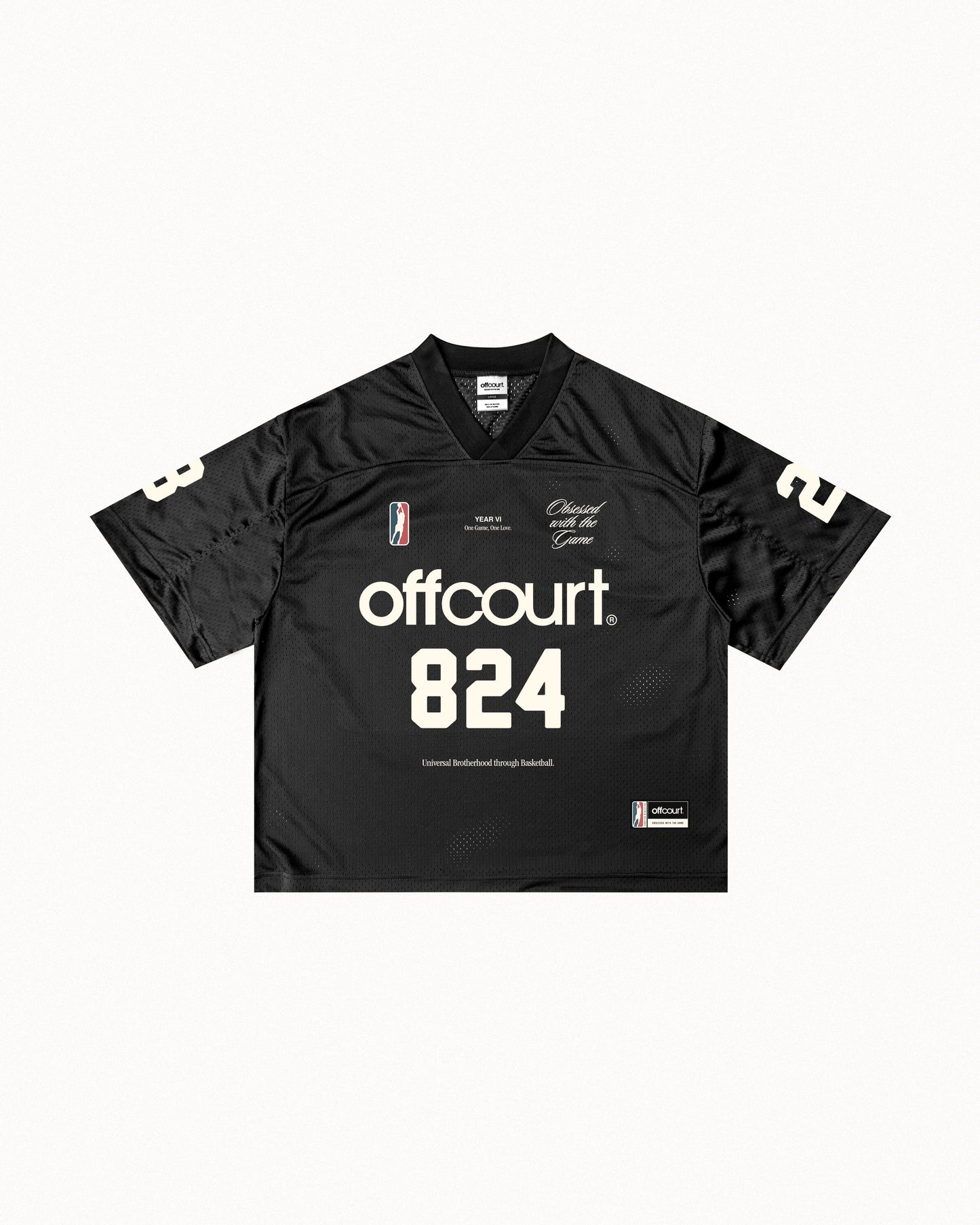Year VI "Obsession 824" Cropped Mesh Football Jersey