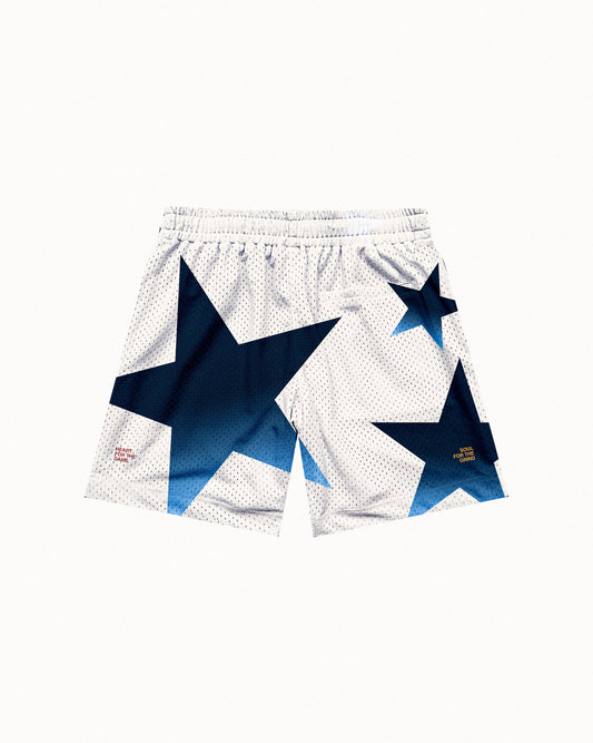 "All-Star" Cream Mesh Shorts