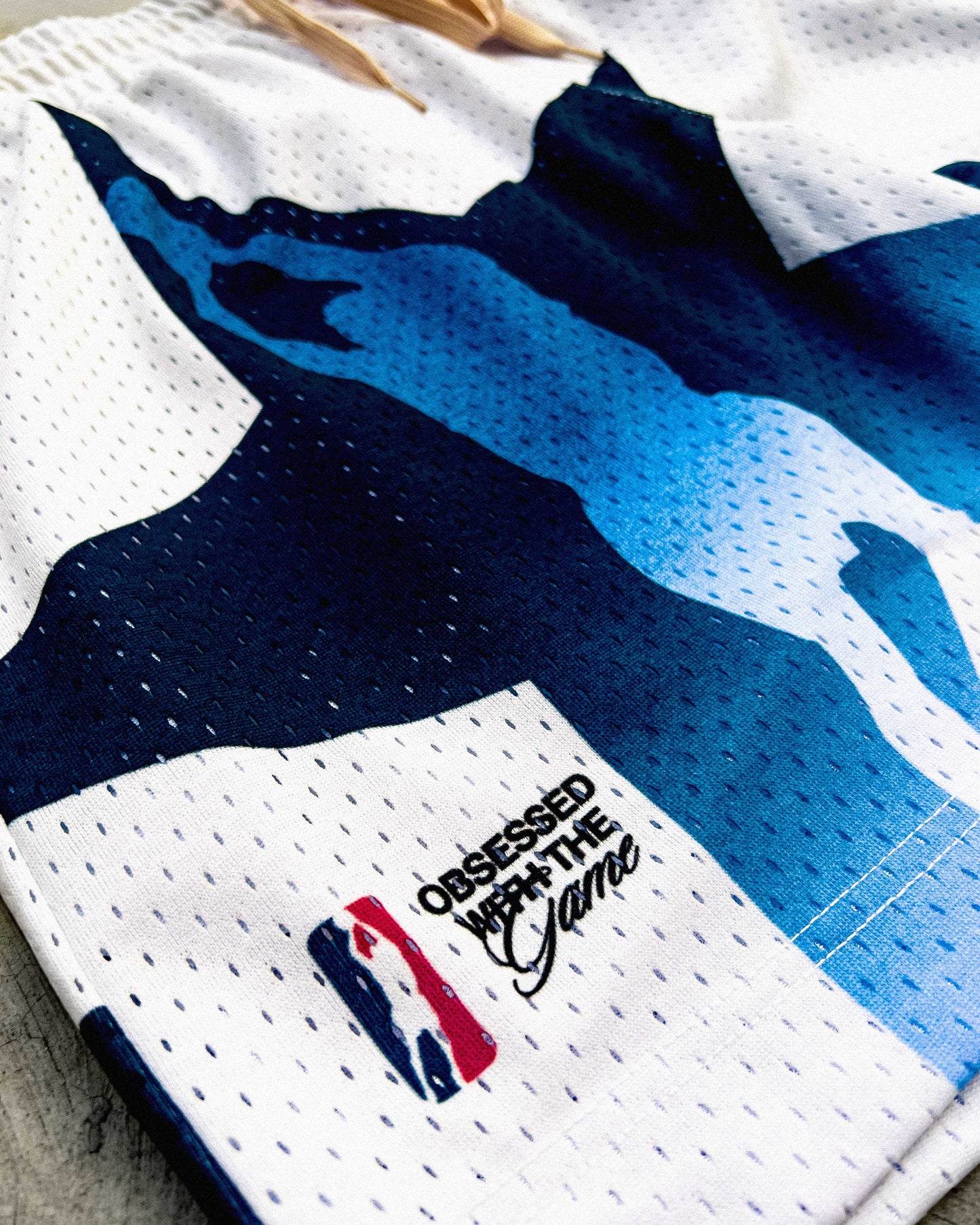 "All-Star" Cream Mesh Shorts