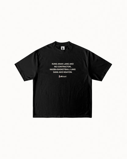 "Contractor" Oversized Graphic Tee