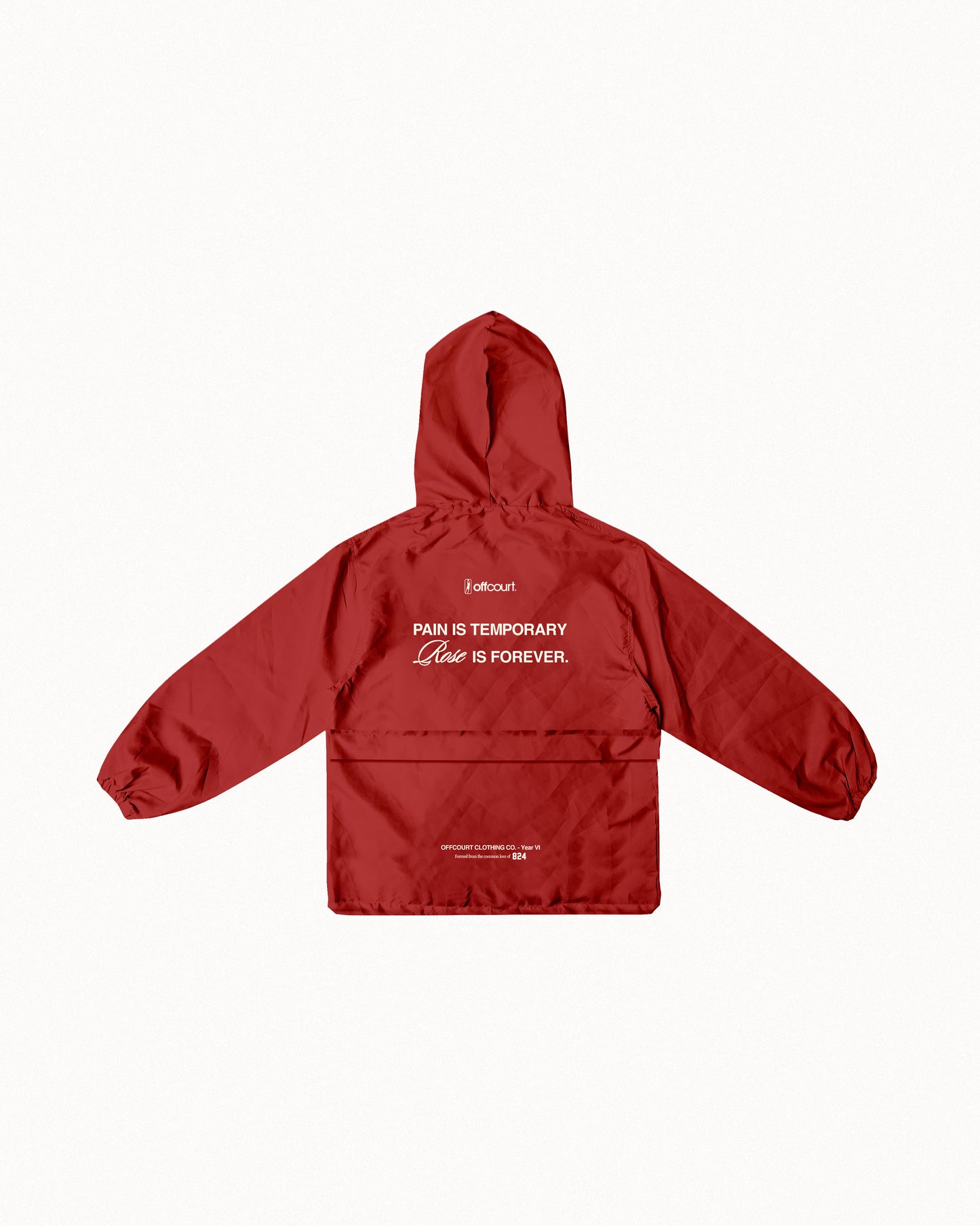 "Rose is Forever" Heavy Windbreaker Jacket