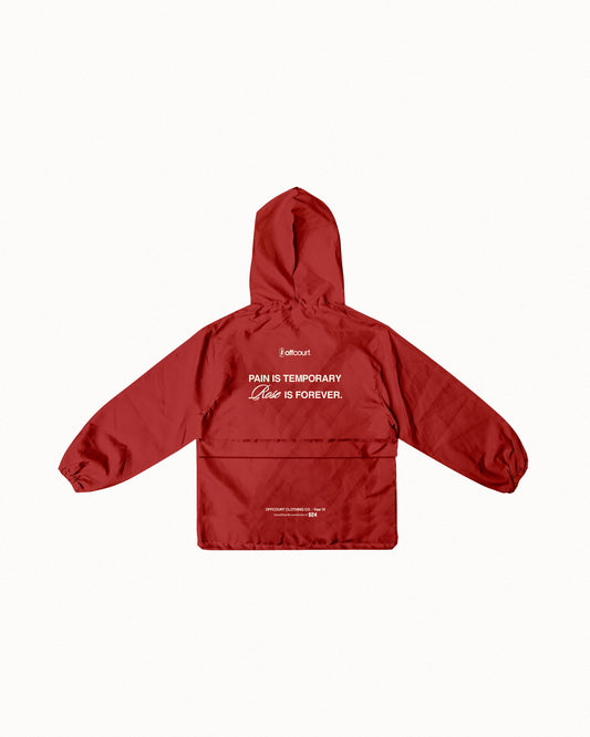 "Rose is Forever" Heavy Windbreaker Jacket