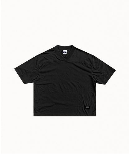 Essential Cropped Football Oversized Cotton Tees