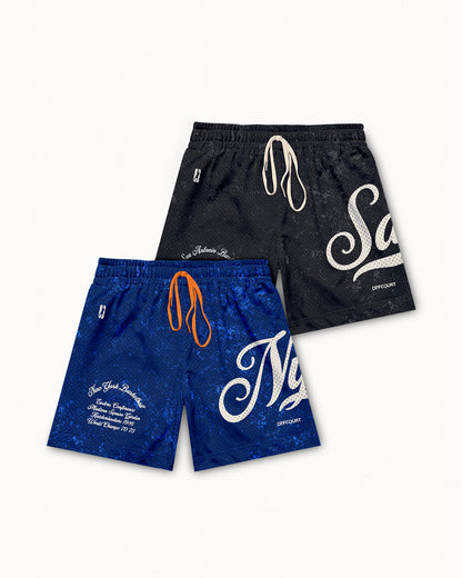 "2026 Finals" NYK vs SAS Acid Mesh Shorts
