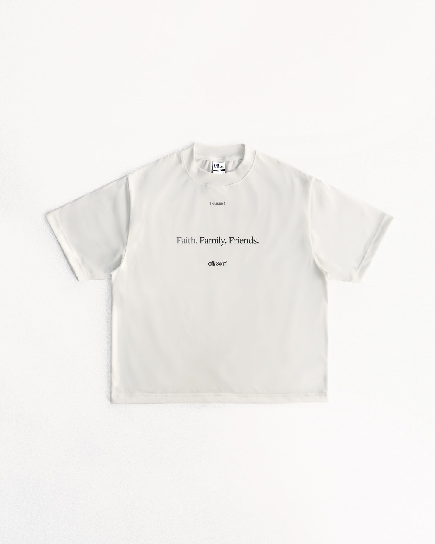 "Guided" Manifesto Off-White Statement Tee