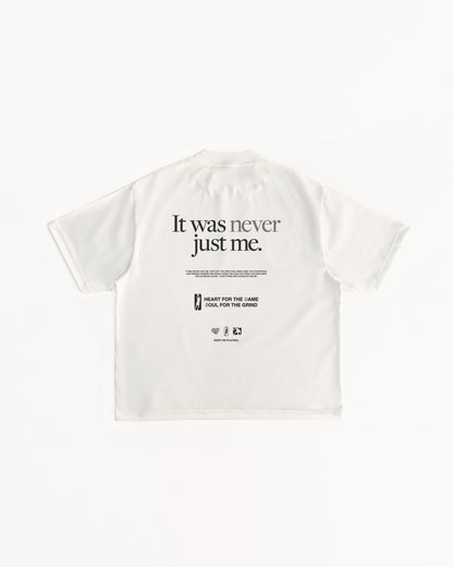 "Guided" Manifesto Off-White Statement Tee