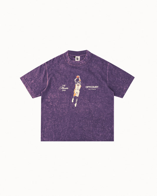 Year VI "Mastery" Acid-washed Purple Graphic Tee