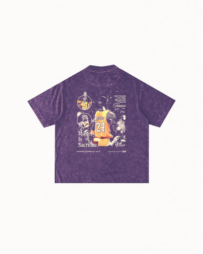 Year VI "Mastery" Acid-washed Purple Graphic Tee