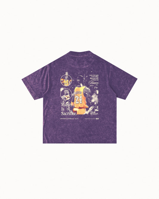 Year VI "Mastery" Acid-washed Purple Graphic Tee