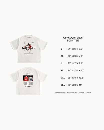 "Legacy Series" Off-white Boxy Tee