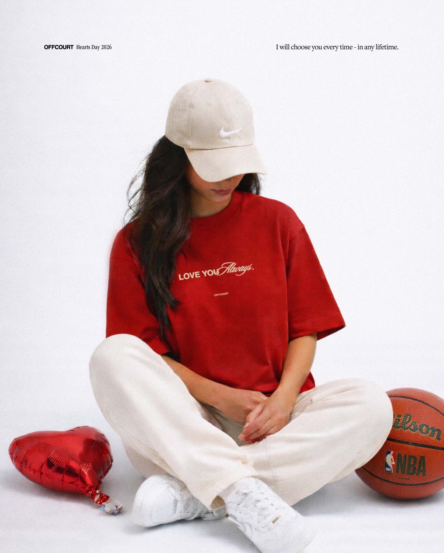 "Love You Always" Red Boxy Tee