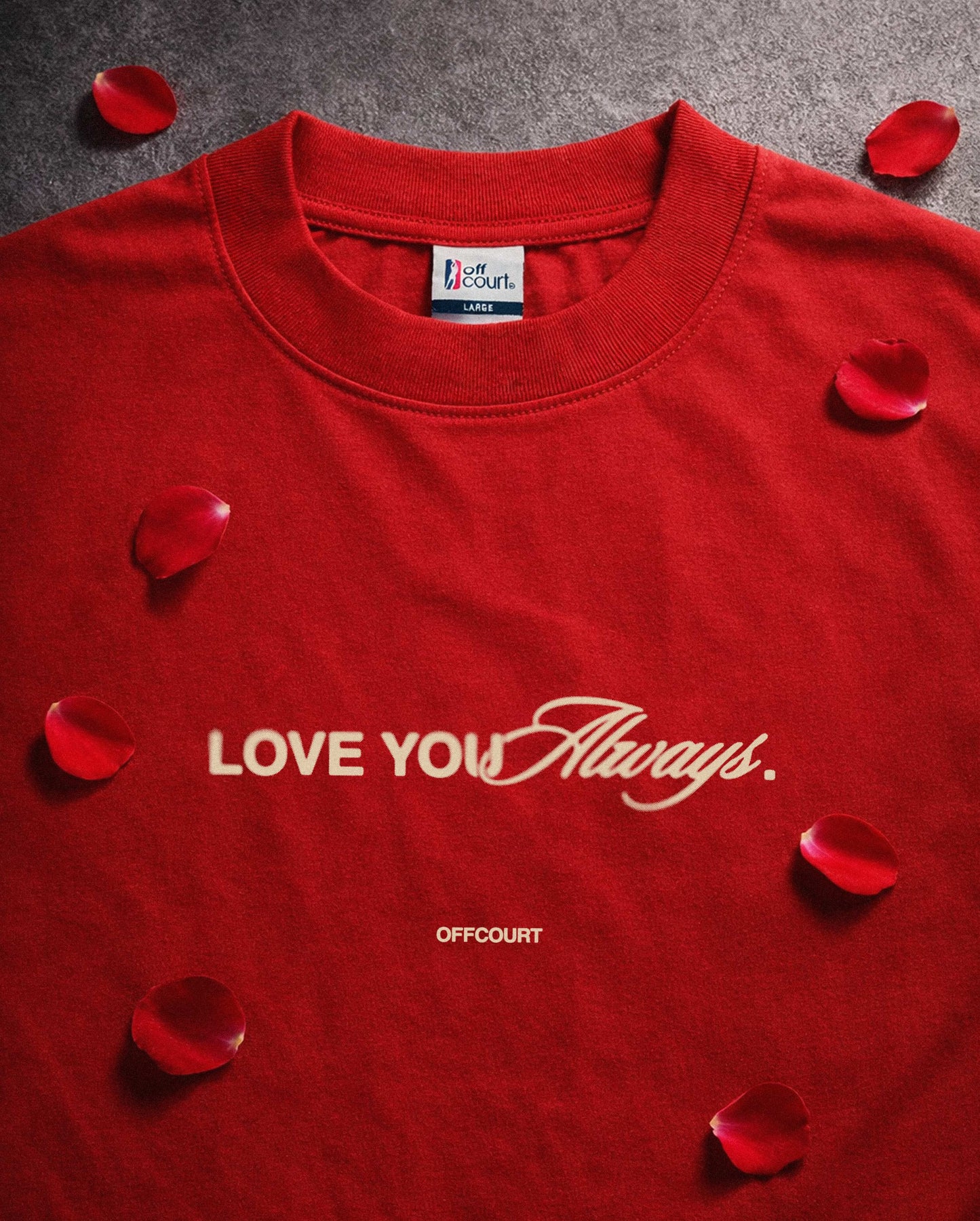 "Love You Always" Red Boxy Tee