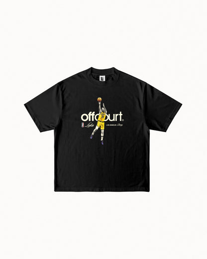 "LA Rising" Luka Black Graphic Tee