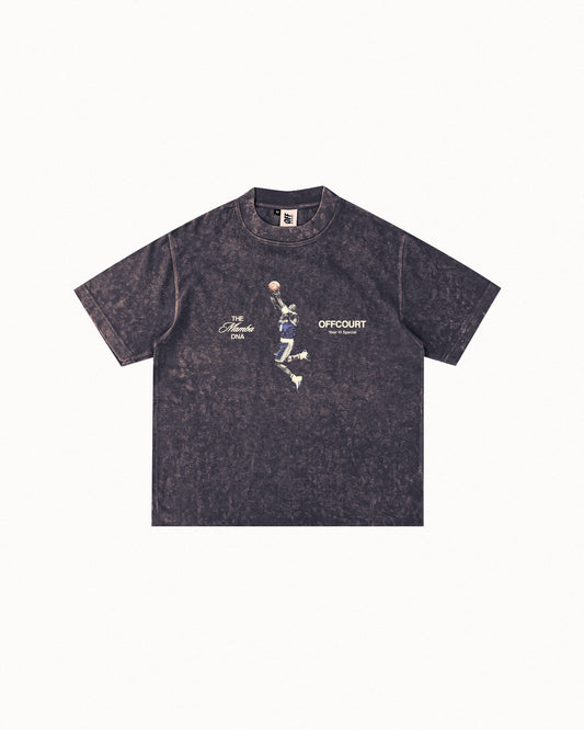 Year VI "Awaken" Acid-washed Obsidian Graphic Tee