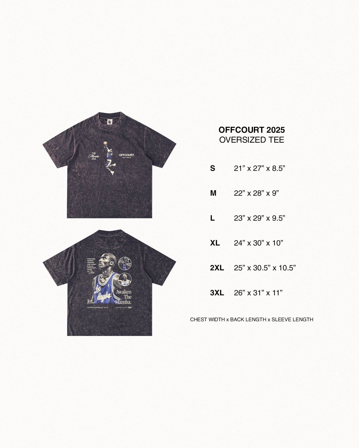 Year VI "Awaken" Acid-washed Obsidian Graphic Tee