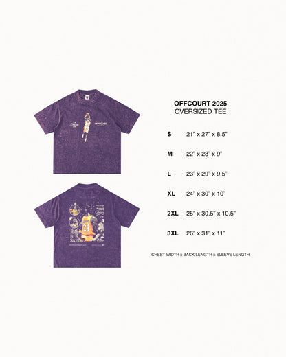 Year VI "Mastery" Acid-washed Purple Graphic Tee