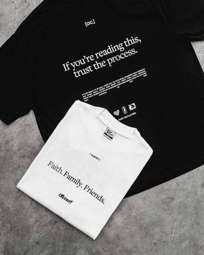 "Guided" Manifesto Off-White Statement Tee