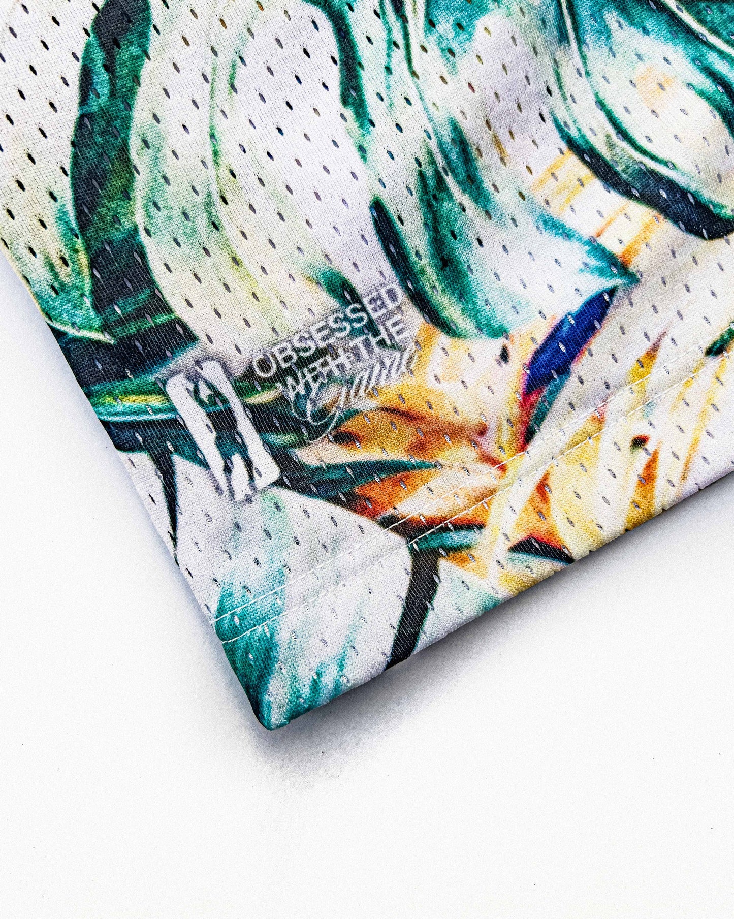 "Miami Celebration" Floral Mesh Shorts