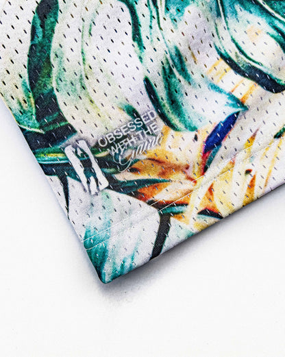 "Miami Celebration" Floral Mesh Shorts