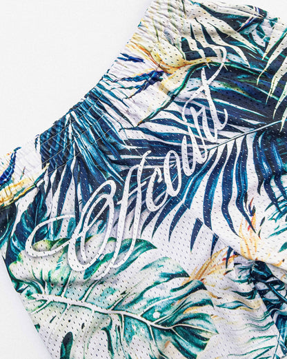 "Miami Celebration" Floral Mesh Shorts