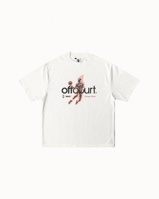 Mike "Burning Passion" Off-White Graphic Tee