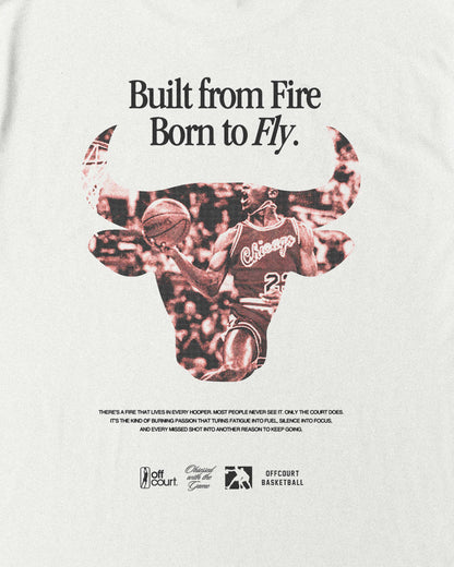 Mike "Burning Passion" Off-White Graphic Tee