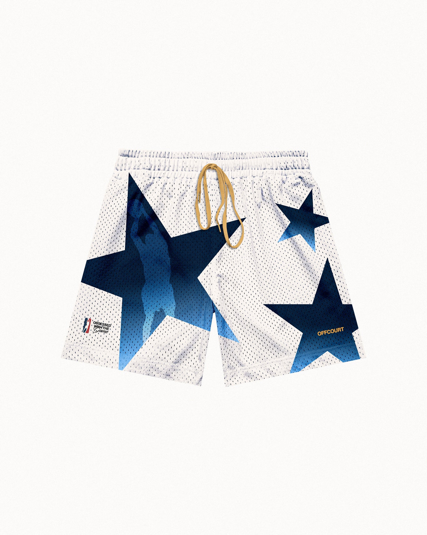 "All-Star" Cream Mesh Shorts