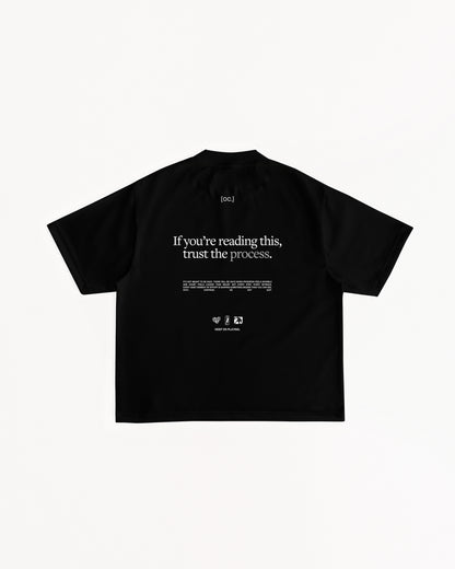 "Patience" Manifesto Black Statement Tee