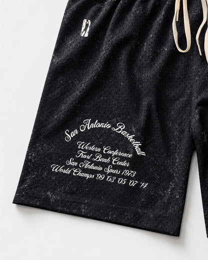 "2026 Finals" NYK vs SAS Acid Mesh Shorts