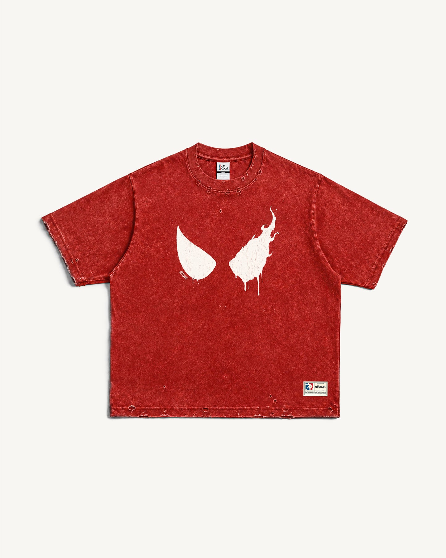 "Fractured Persona" Spidey Distressed Vintage Boxy Tee