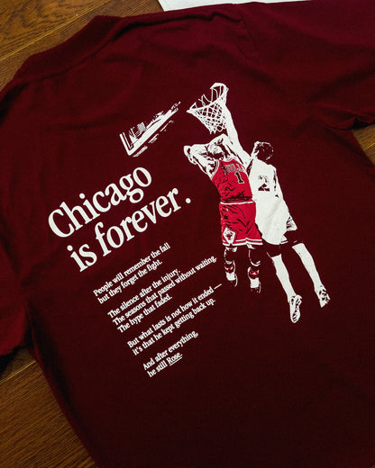 "Still Rose" Wine Red Graphic Tee