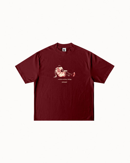 "Still Rose" Wine Red Graphic Tee