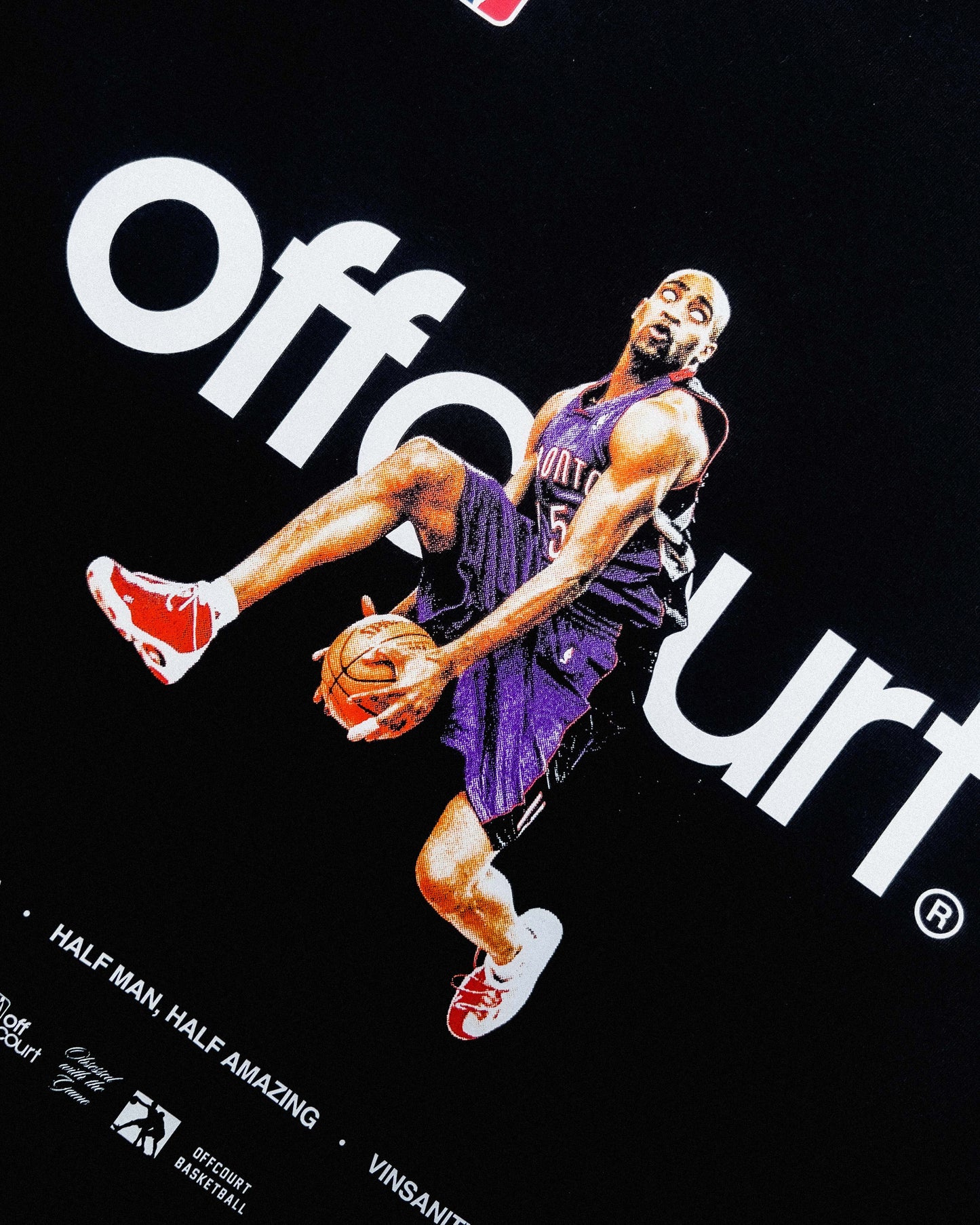 "Eastbay" Black Boxy Tee