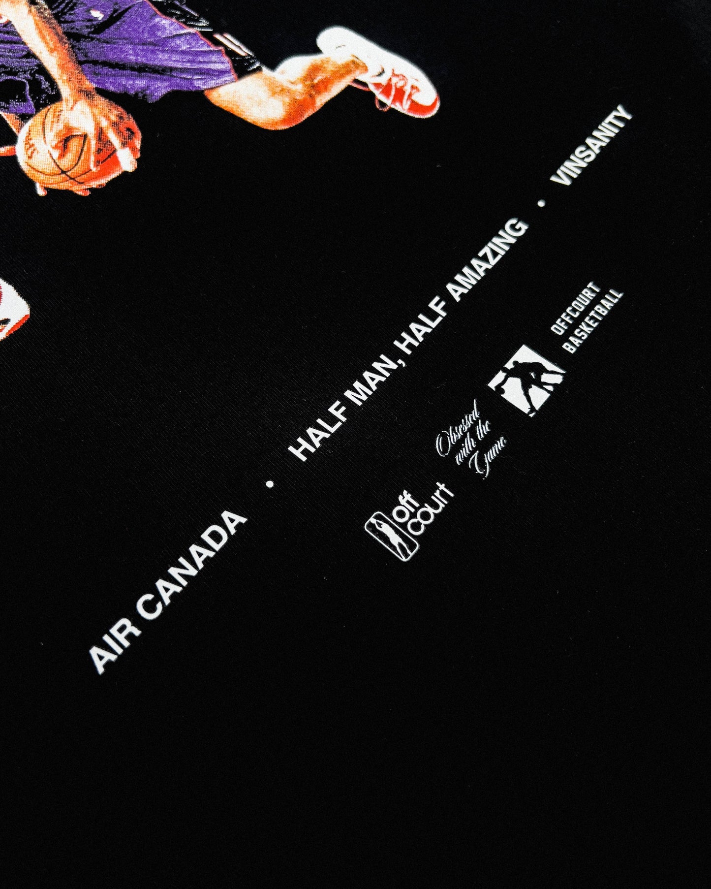 "Eastbay" Black Boxy Tee