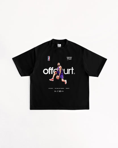 "Eastbay" Black Boxy Tee