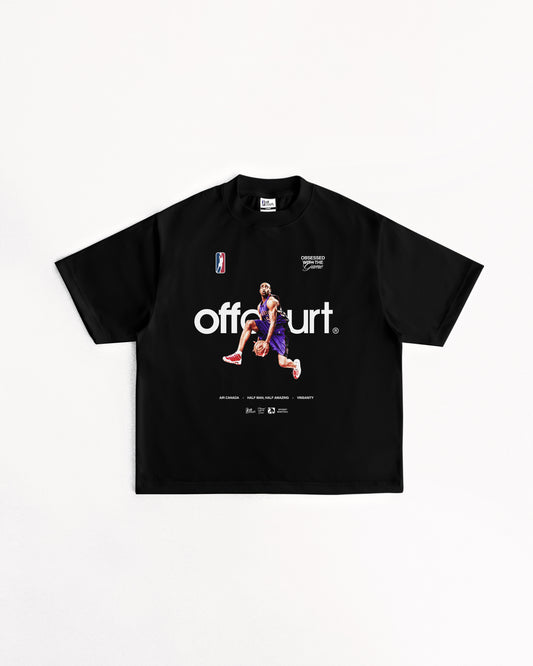 "Eastbay" Black Boxy Tee