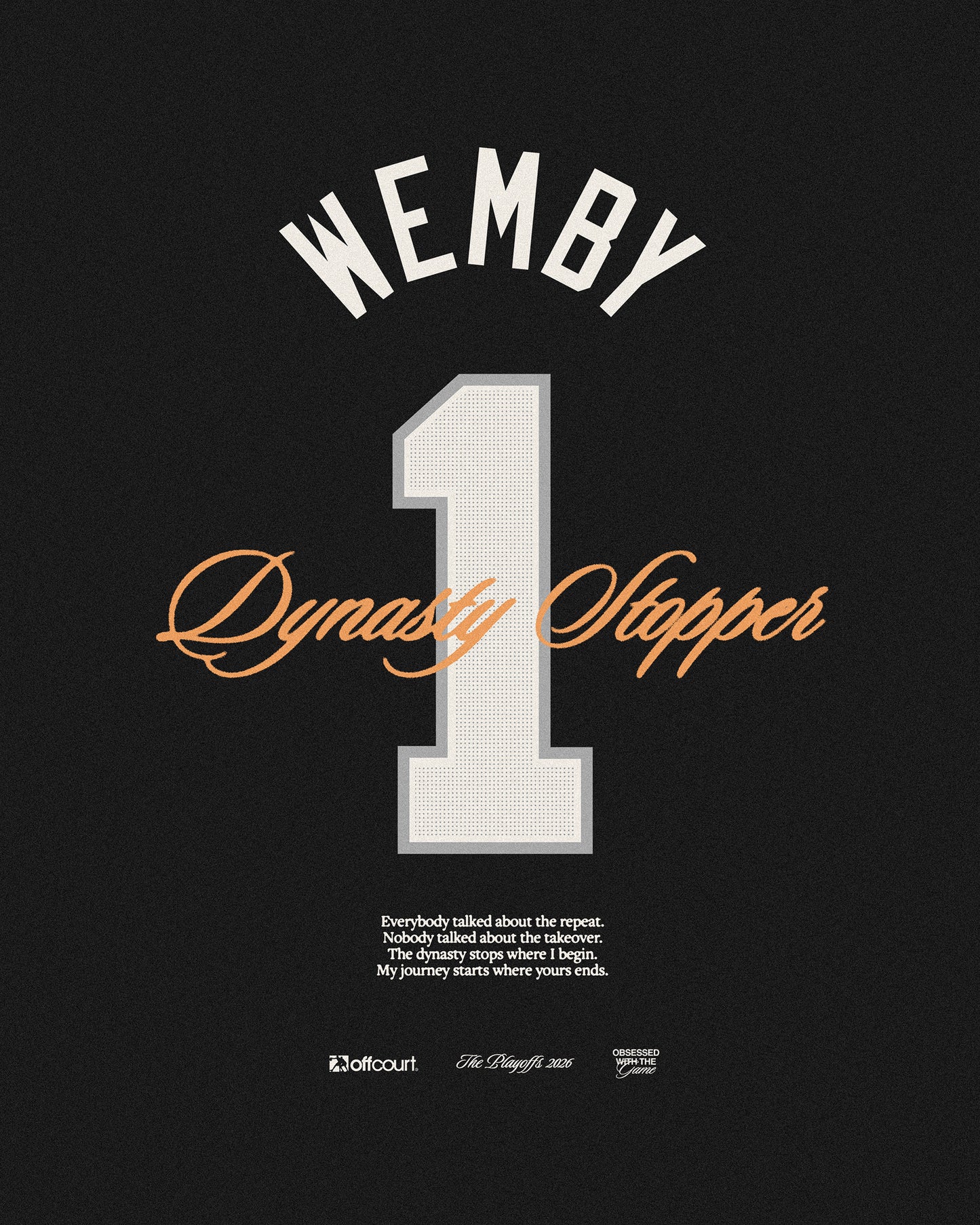 "Dynasty Stopper" Wemby Finals Graphic Tee