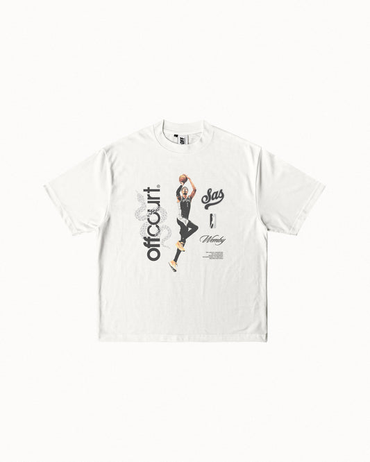"Built Different" Wemby Off-White Graphic Tee