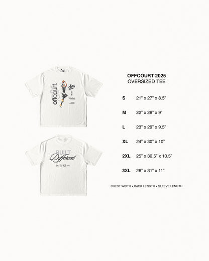 "Built Different" Wemby Off-White Graphic Tee