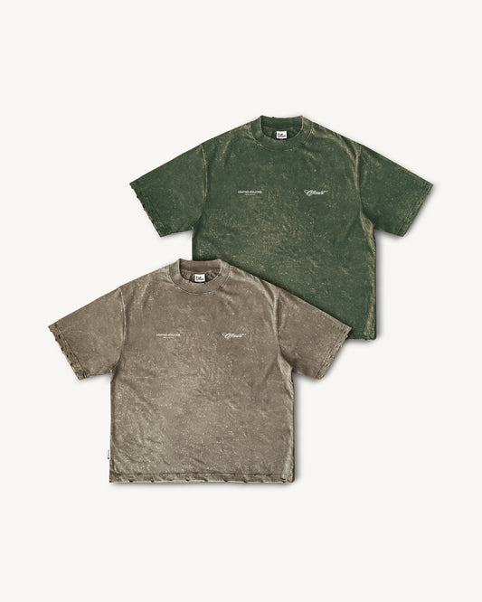 Crafted Athletics "Lux" Distressed Vintage Boxy Tees